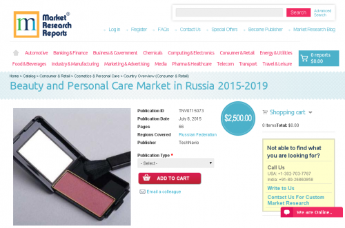 Beauty and Personal Care Market in Russia 2015-2019'