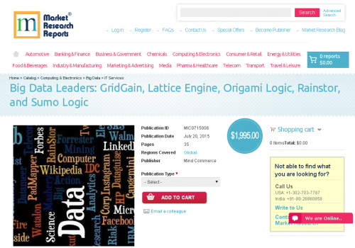 Big Data Leaders: GridGain, Lattice Engine, Origami Logic'