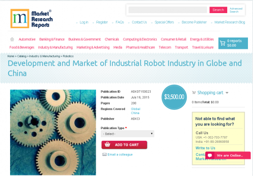 Development and Market of Industrial Robot Industry'
