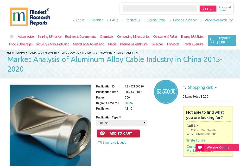 Market Analysis of Aluminum Alloy Cable Industry in China'