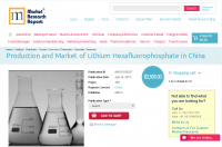 Production and Market of Lithium Hexafluorophosphate