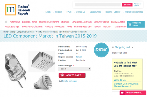 LED Component Market in Taiwan 2015-2019'