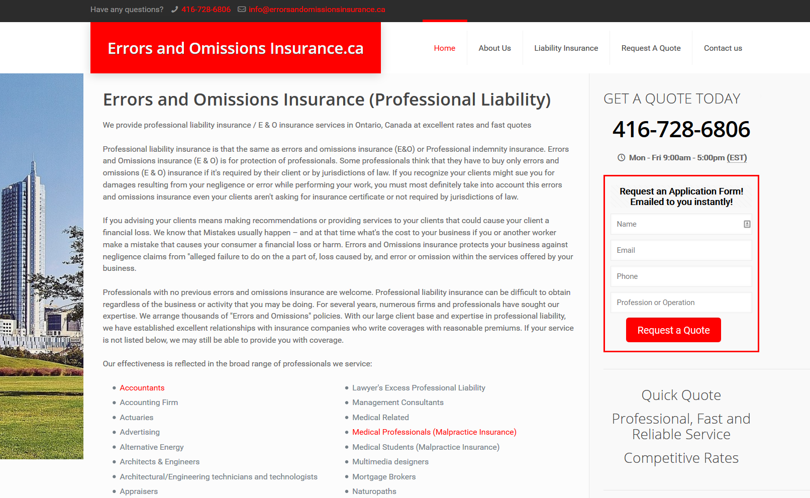 ErrorsAndOmissionsInsurance.ca'