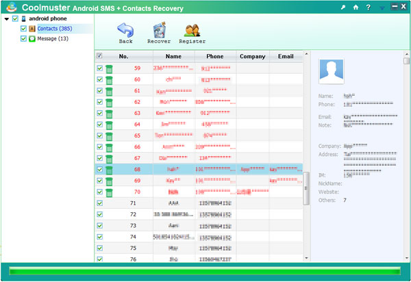 Coolmuster Android SMS+Contacts Recovery