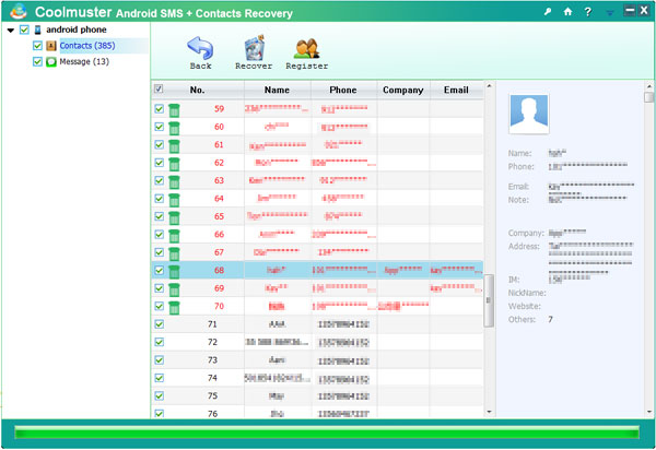 Coolmuster Android SMS+Contacts Recovery'