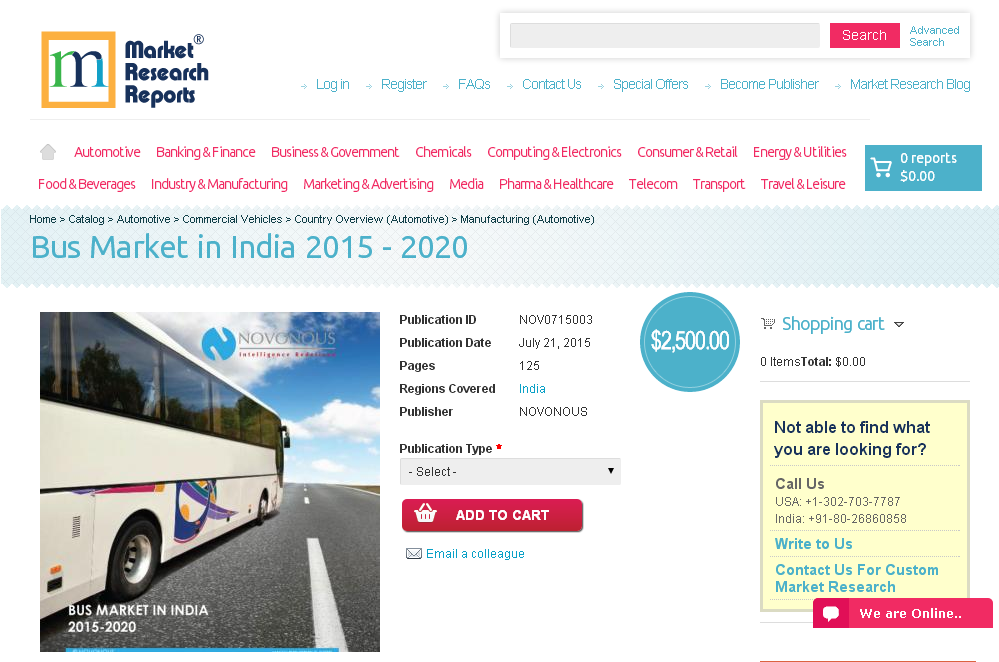 Bus Market in India 2015 - 2020'