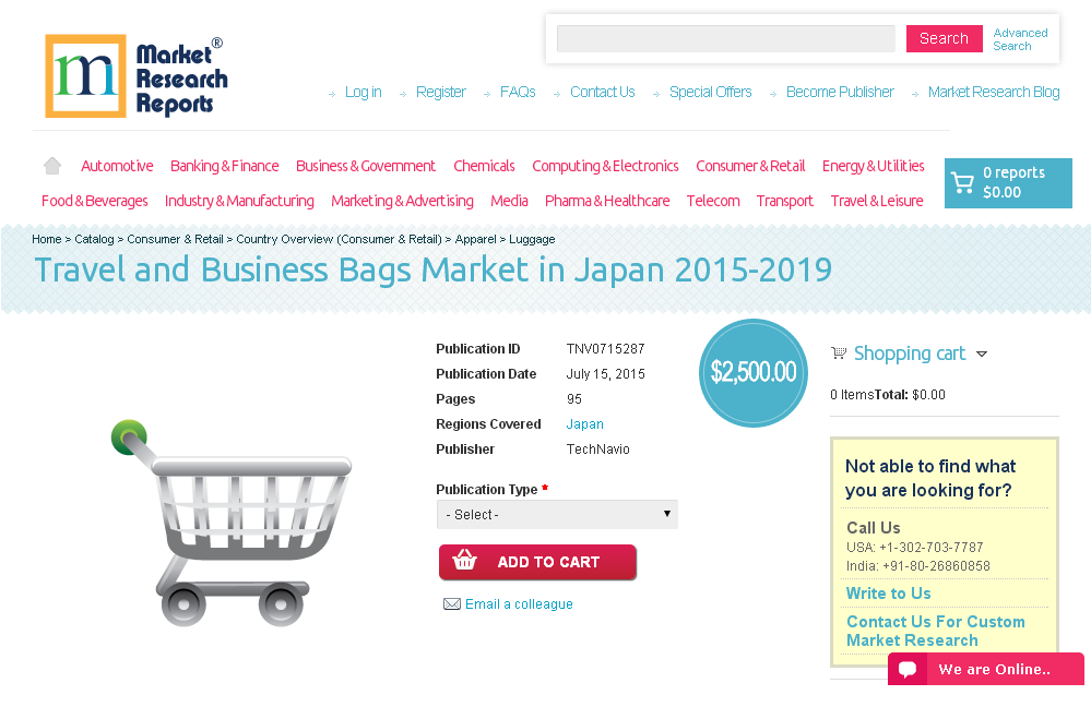 Travel and Business Bags Market in Japan 2015-2019