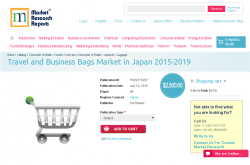 Travel and Business Bags Market in Japan 2015-2019'