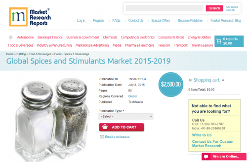 Global Spices and Stimulants Market 2015-2019'