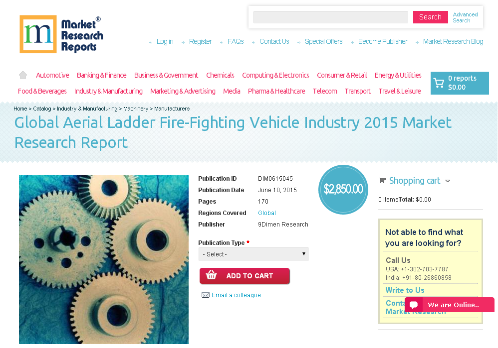 Global Aerial Ladder Fire-Fighting Vehicle Industry 2015