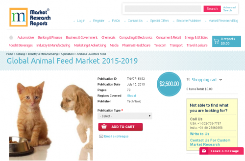 Global Animal Feed Market 2015-2019'