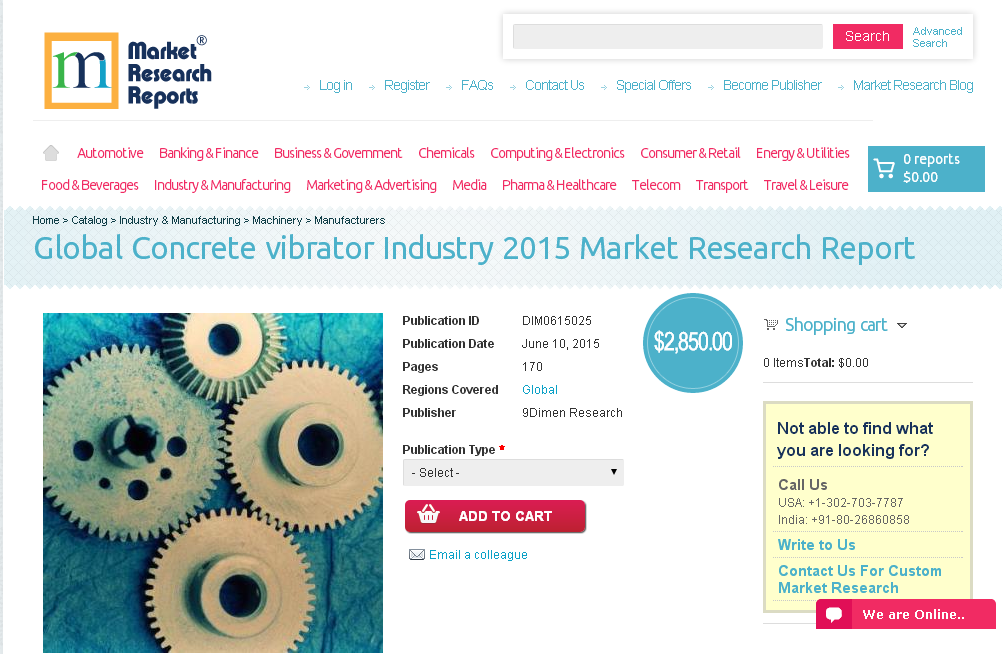 Global Concrete vibrator Industry 2015