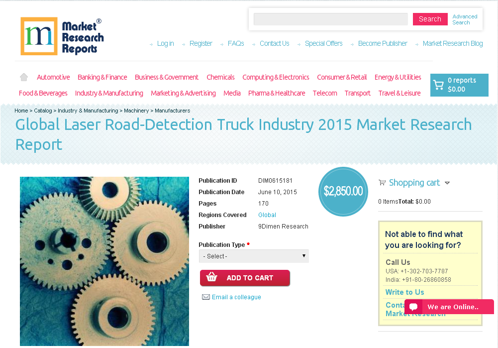 Global Laser Road-Detection Truck Industry 2015'