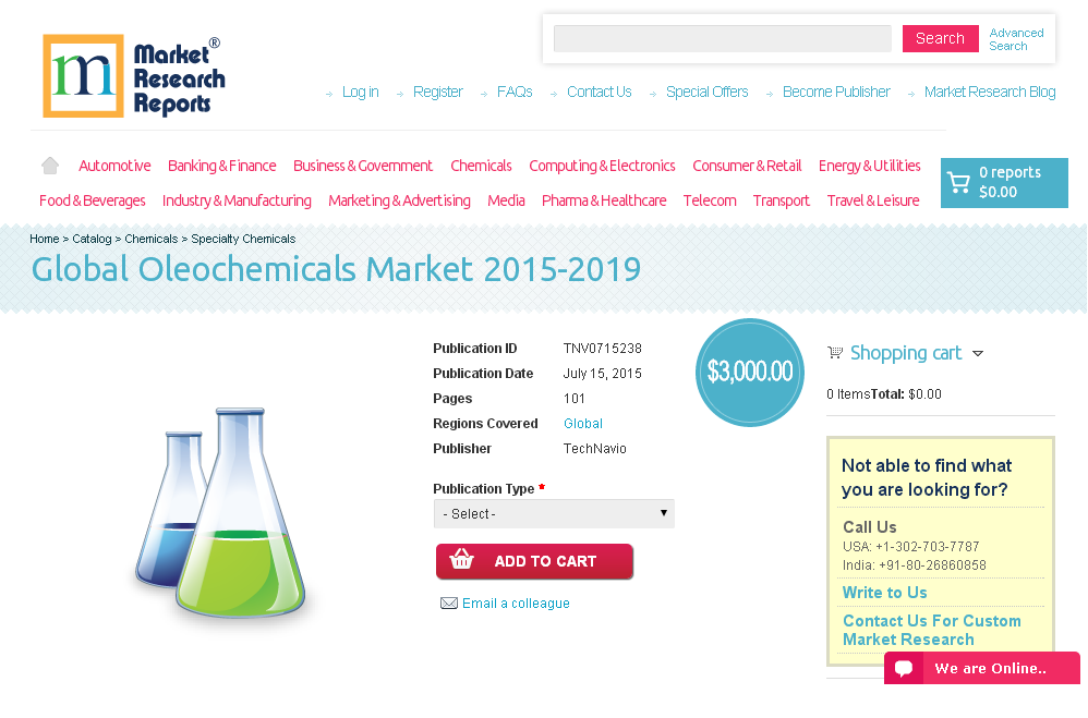 Global Oleochemicals Market 2015-2019