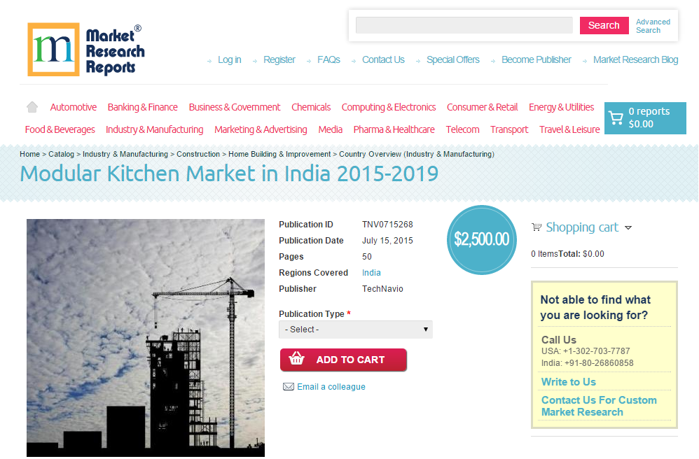 Modular Kitchen Market in India 2015-2019