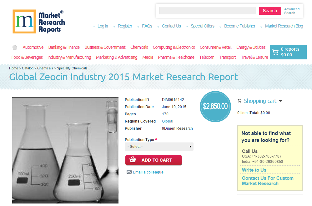 Global Zeocin Industry 2015'