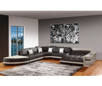 Modern Leather Sectional Sofa