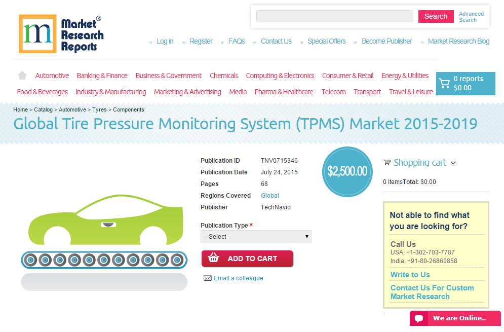 Global Tire Pressure Monitoring System (TPMS) Market