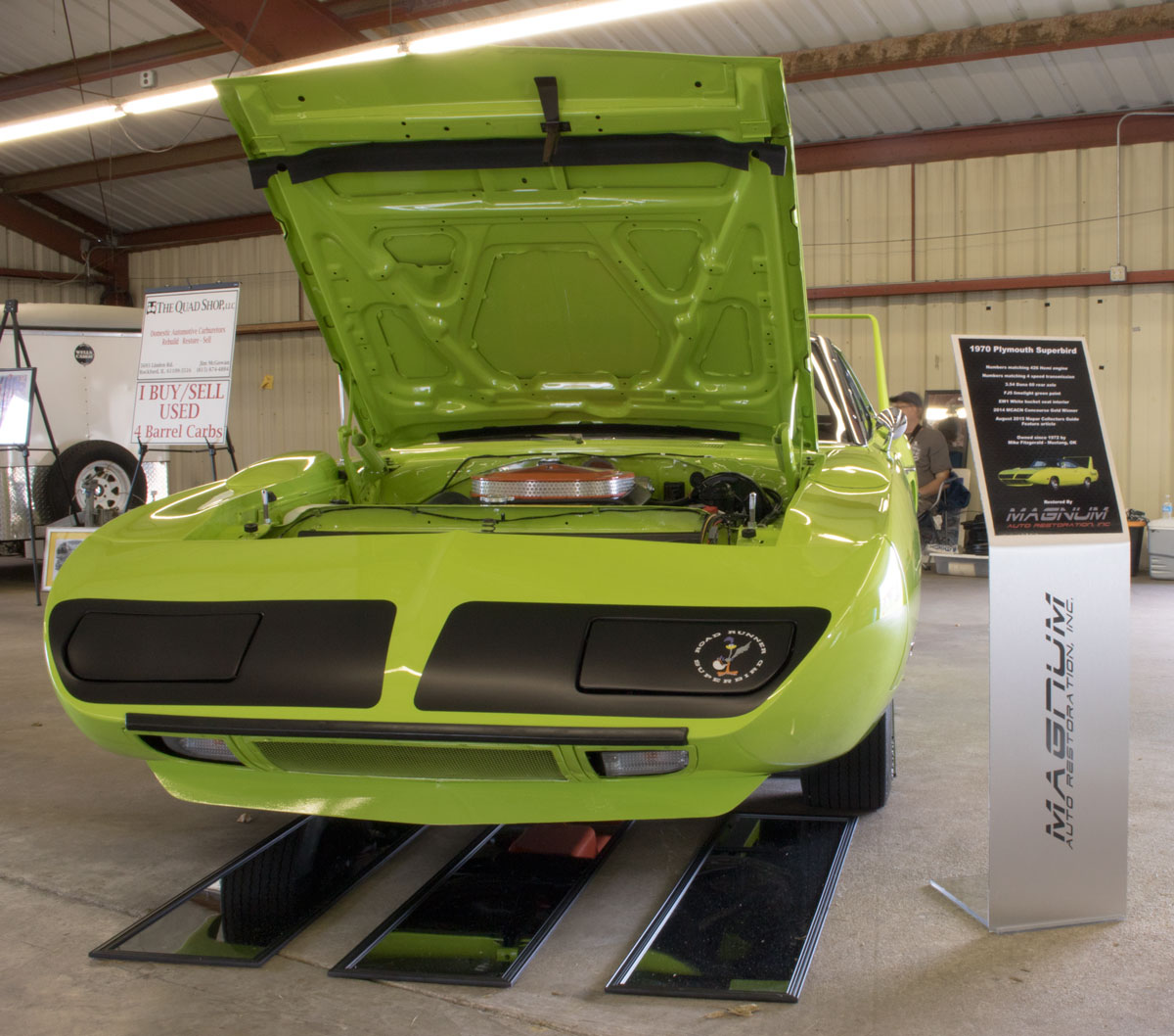 New Concourse Display Sign for a 1970 Plymouth Super Bird'