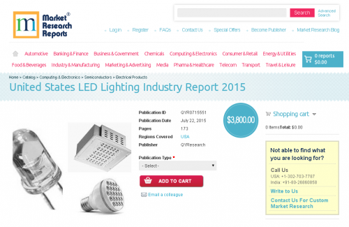 United States LED Lighting Industry Report 2015'