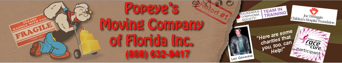 Popeye&rsquo;s Moving Company of Florida'