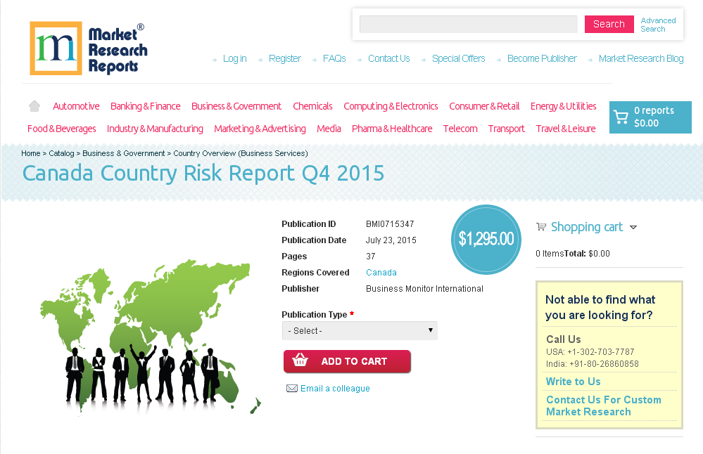 Canada Country Risk Report Q4 2015'