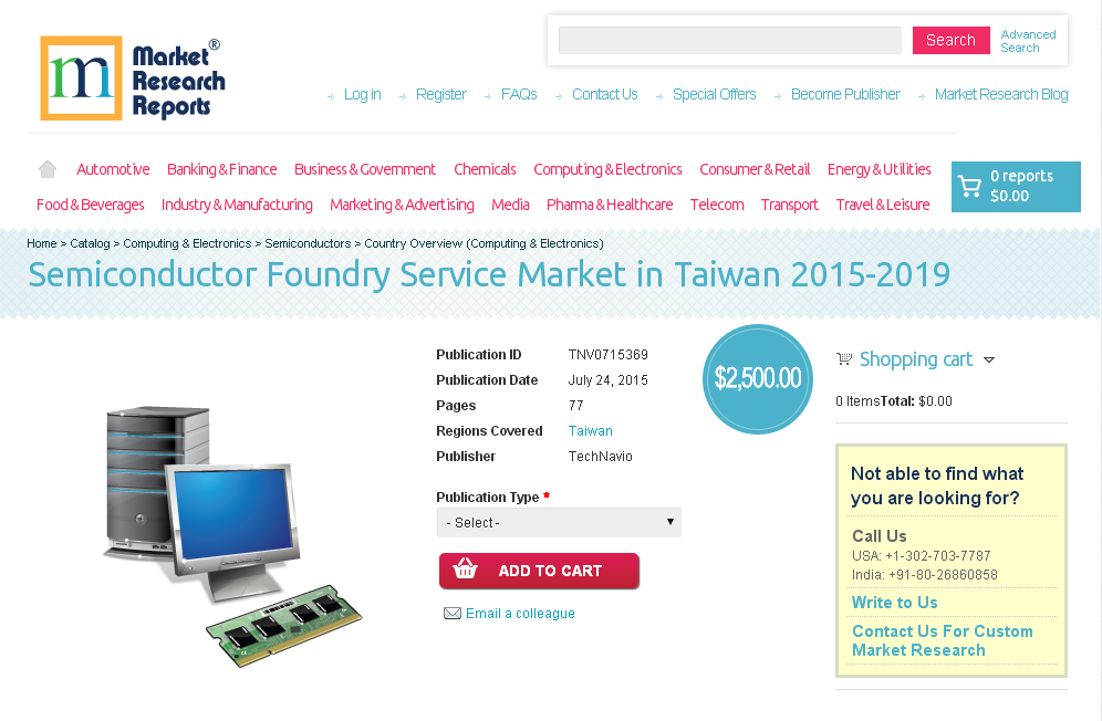 Semiconductor Foundry Service Market in Taiwan 2015-2019