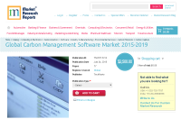Global Carbon Management Software Market 2015 - 2019
