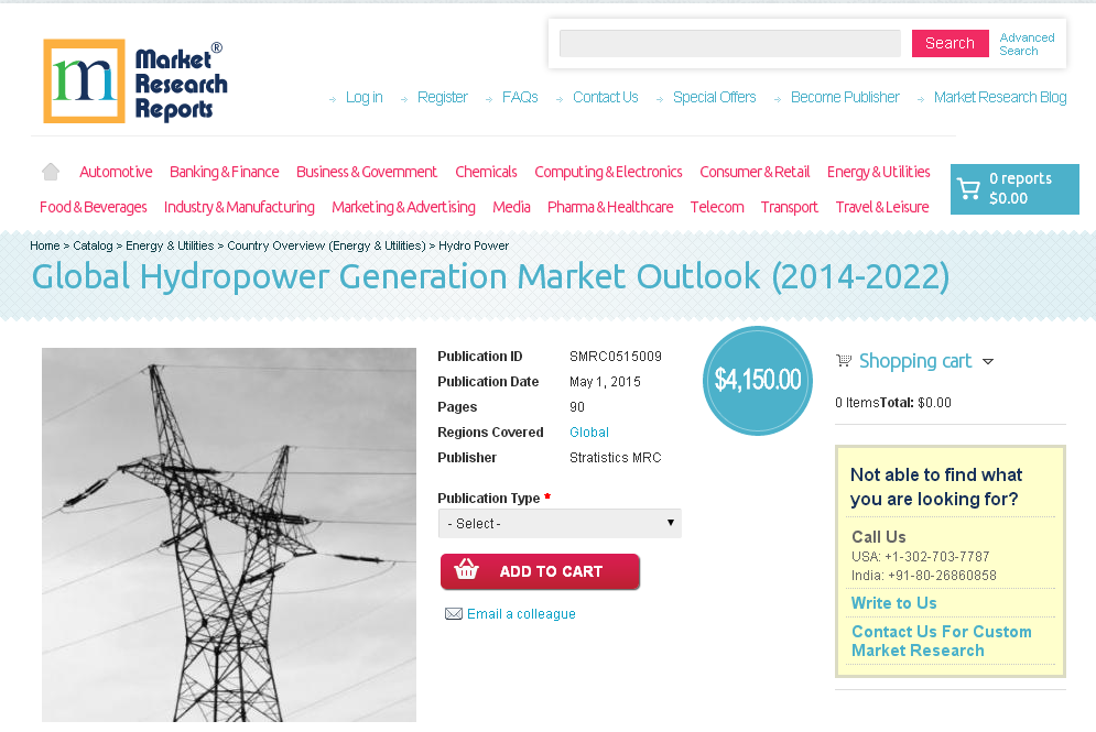 Global Hydropower Generation Market Outlook (2014-2022)
