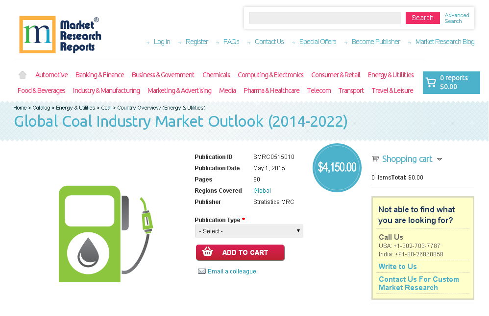 Global Coal Industry Market Outlook (2014-2022)'