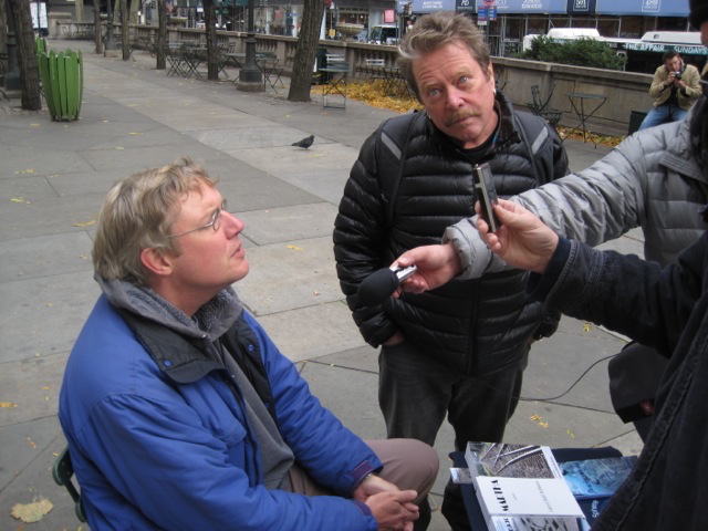 Interviewed for Radio X96 Utah by Bill Allred at NYPL.