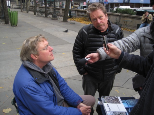 Interviewed for Radio X96 Utah by Bill Allred at NYPL.'