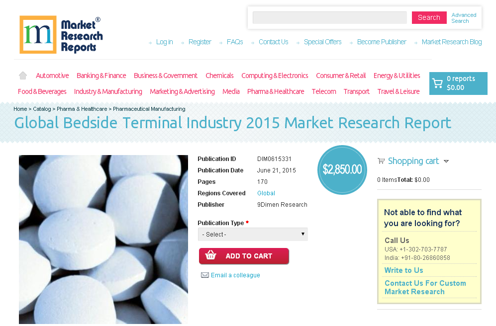Global Bedside Terminal Industry 2015