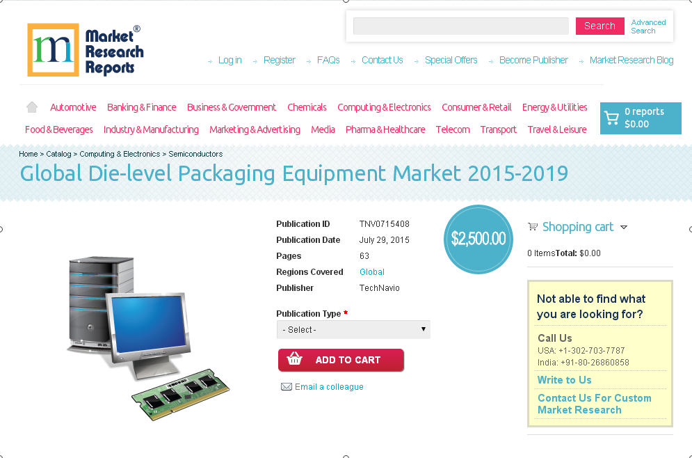 Global Die-level Packaging Equipment Market 2015-2019'