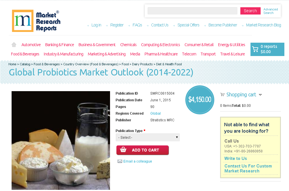 Global Probiotics Market Outlook (2014-2022)'