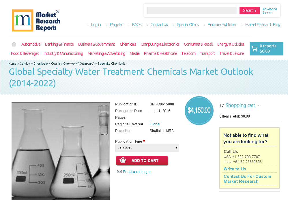 Global Specialty Water Treatment Chemicals Market Outlook'