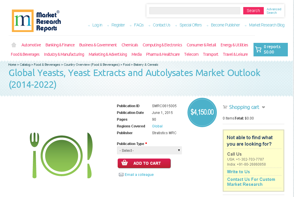 Global Yeasts, Yeast Extracts and Autolysates Market Outlook'