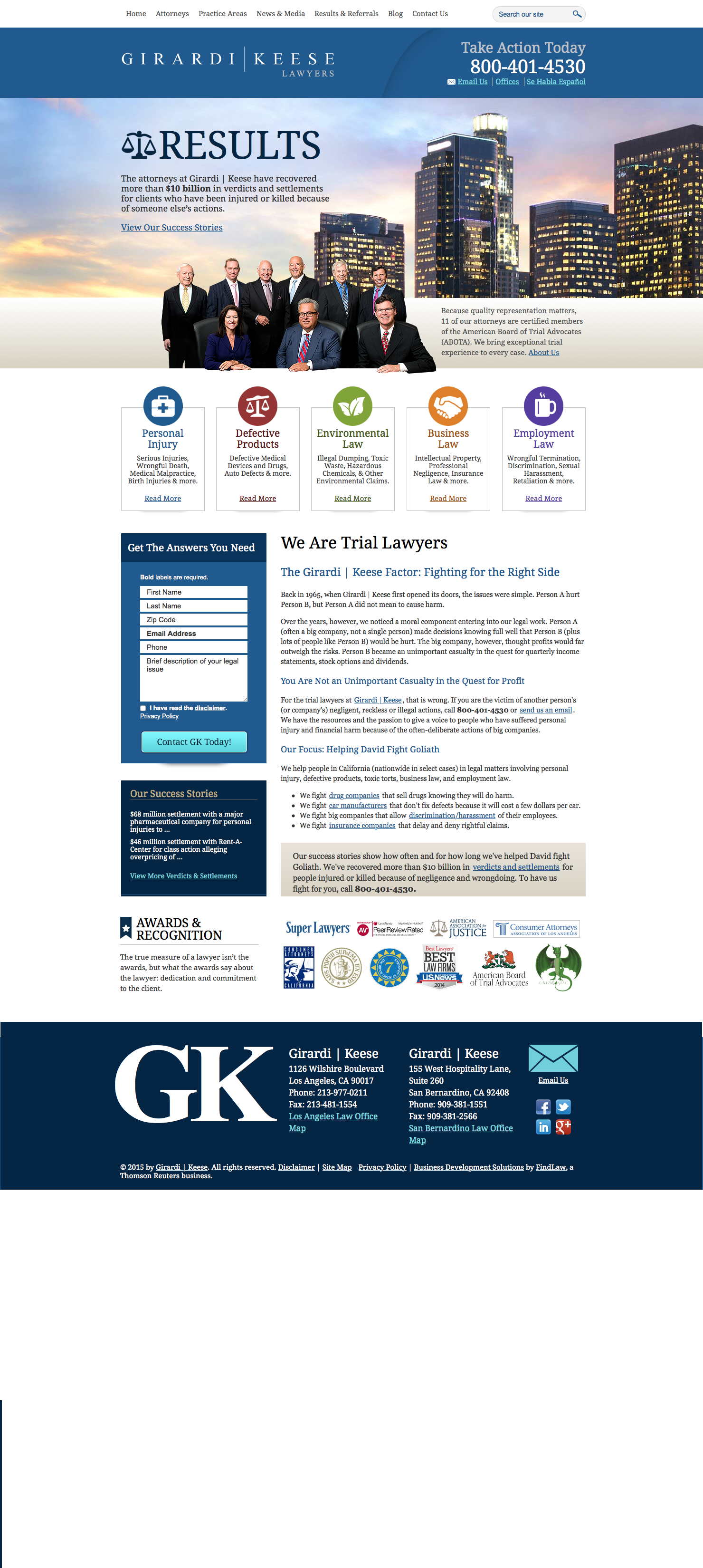 Girardi|Keese website'