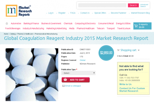 Global Coagulation Reagent Industry 2015'