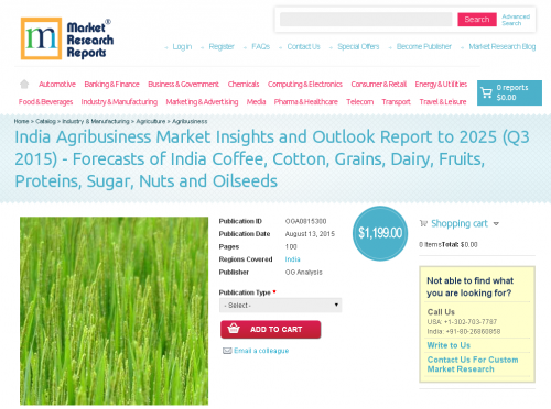 India Agribusiness Market Insights and Outlook'