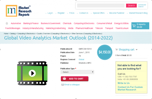 Global Video Analytics Market Outlook (2014-2022)'