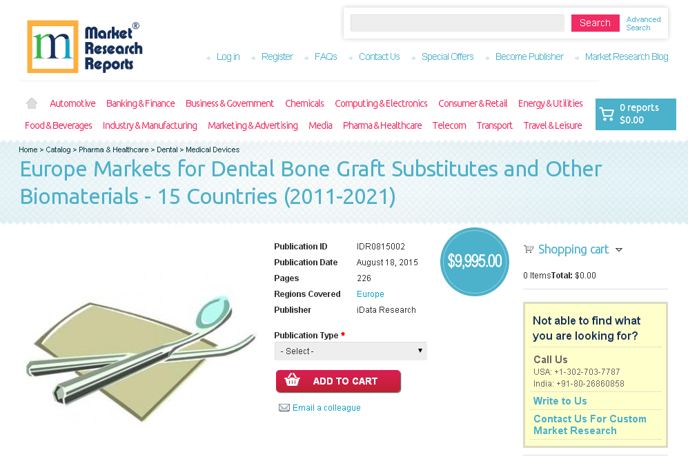 Europe Markets for Dental Bone Graft Substitutes and Other