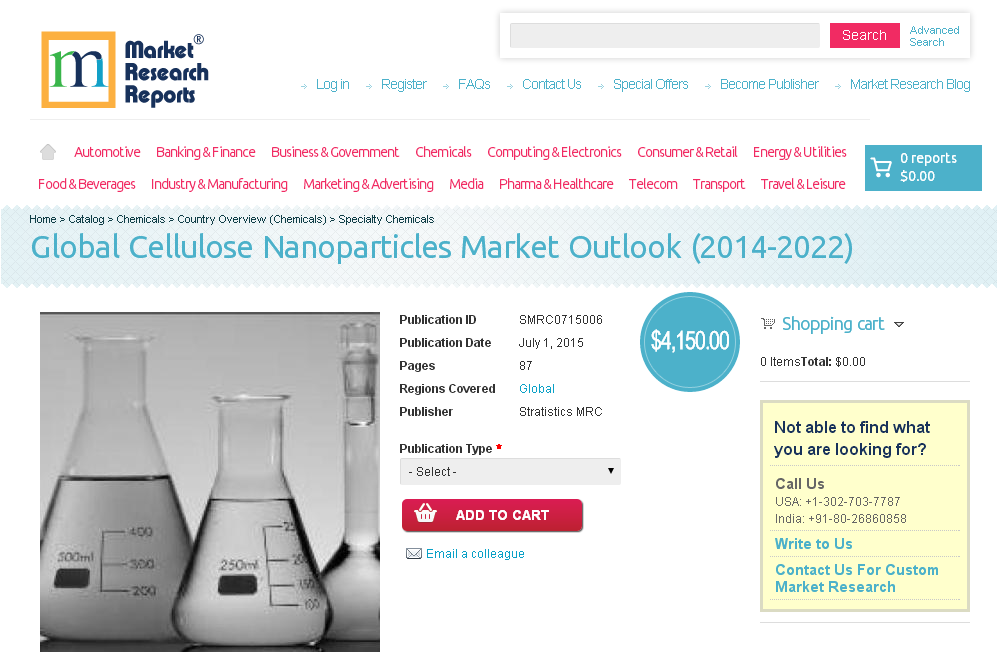 Global Cellulose Nanoparticles Market Outlook (2014-2022)