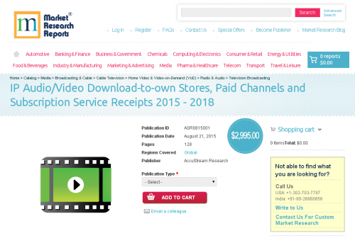 IP Audio/Video Download-to-own Stores, Paid Channels'