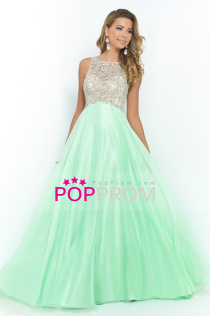 beading prom dress long