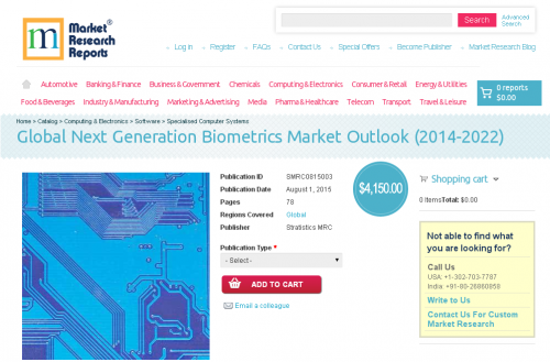 Global Next Generation Biometrics Market Outlook (2014-2022)'