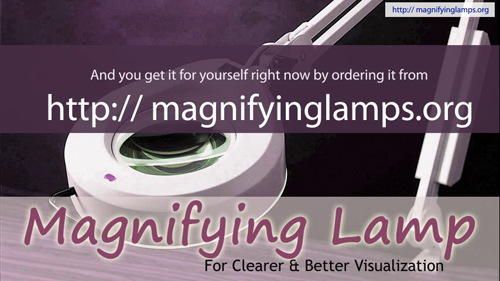 Lighted Magnifying Floor Lamp'
