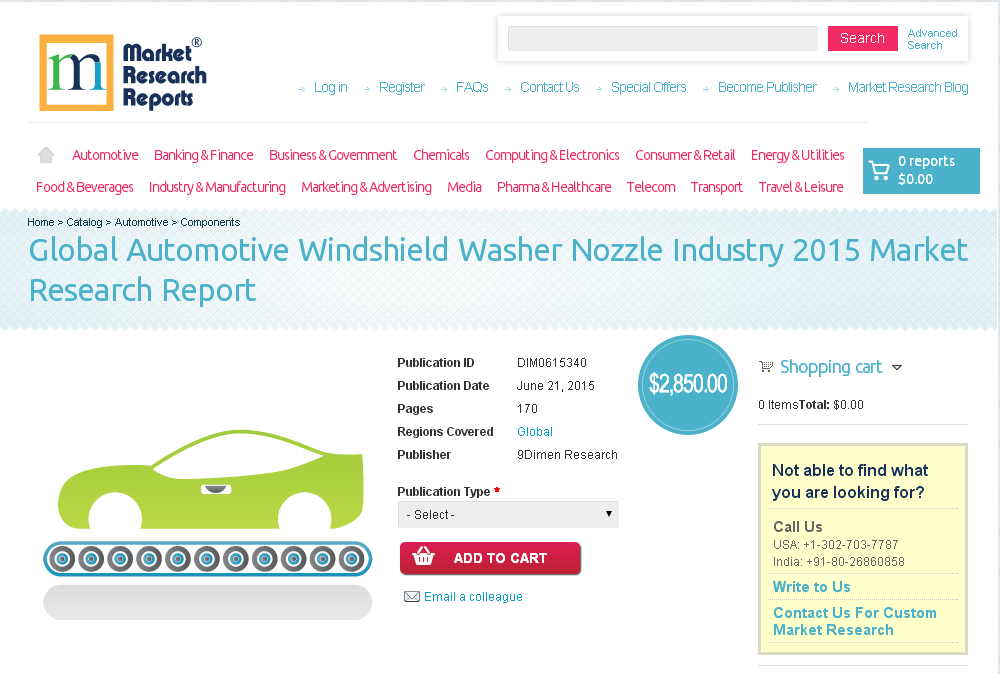 Global Automotive Windshield Washer Nozzle Industry'