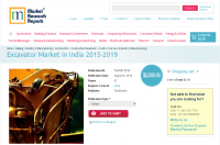 Excavator Market in India 2015-2019
