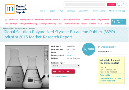 Global Solution Polymerized Styrene-Butadiene Rubber (SSBR)'